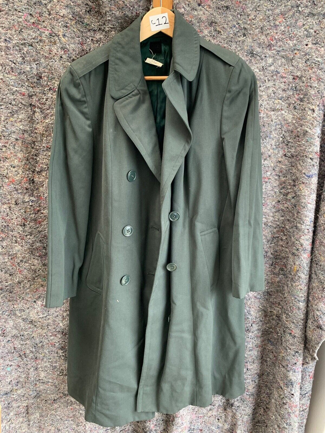 Genuine US Army Women's Army Green Overcoat - 14 Short
