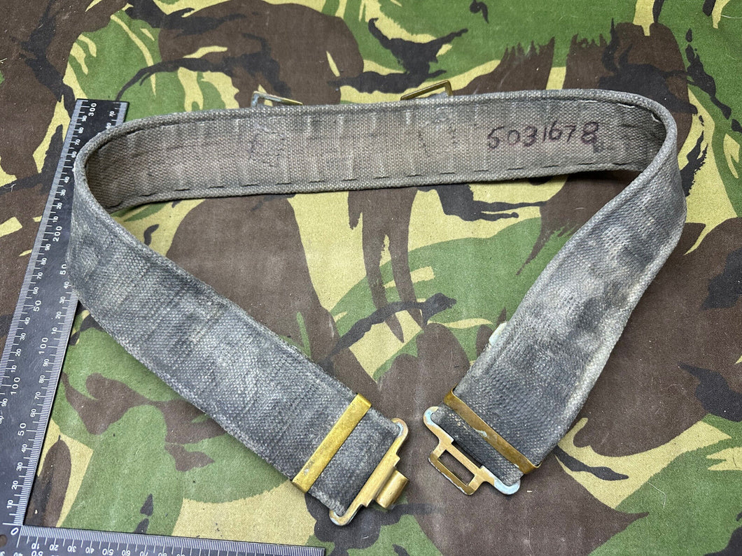 Original British Royal Air Force RAF Blue WW2 37 Pattern Belt - 38