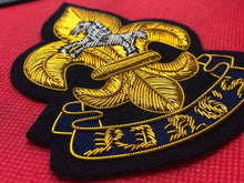 Load image into Gallery viewer, British Army Bullion Embroidered Blazer Badge - King&#39;s Regiment
