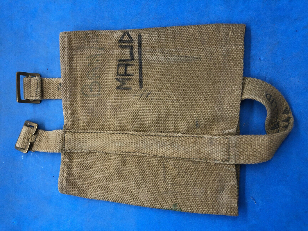 WW2 British Army 37 Pattern Webbing Water Bottle Carrier Harness - 1944 Dated - The Militaria Shop