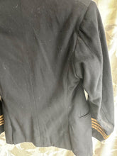 Load image into Gallery viewer, Original WW2 British Royal Merchant Navy Named Officers Jacket 1943 Dated -32&quot; C
