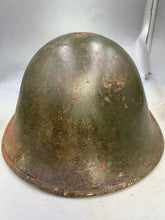 Lade das Bild in den Galerie-Viewer, Originaler Mk3 Turtle Kampfhelm und Futter der britischen/kanadischen Armee aus dem 2. Weltkrieg 
