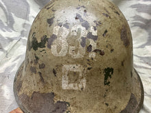 Load image into Gallery viewer, Original WW2 Canadian / British Army Mk3 High Rivet Turtle Helmet &amp; Liner
