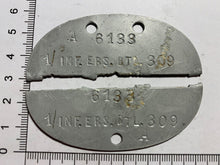 Load image into Gallery viewer, Original WW2 German Army Dog Tag - Marked - 1/ INF. ERS. BTL. 309
