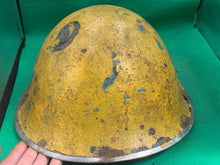 Load image into Gallery viewer, Original WW2 British Army / Canadian Army Mk3 Turtle Combat Helmet
