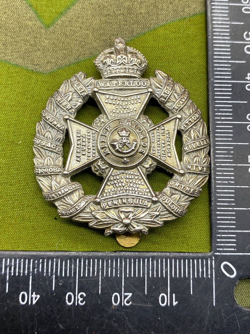 WW1 / WW2 Rifle Brigade Volunteer Battalion Cap Badge