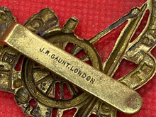 Load image into Gallery viewer, Original British Army Royal Artillery CADET Cap Badge - Maker Marked
