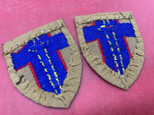 Load image into Gallery viewer, British Army of the Rhine WW2 Shoulder Badges - Matching Pair.
