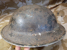 Load image into Gallery viewer, Original WW2 British Style South African Mk2 Army Combat Helmet - The Militaria Shop
