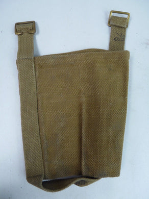 Original WW2 British Army Soldiers Water Bottle Carrier Harness - Dated 1942 - The Militaria Shop