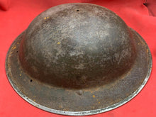 Load image into Gallery viewer, Original WW2 Combat Helmet - British / South African Army Mk2 Brodie Helmet
