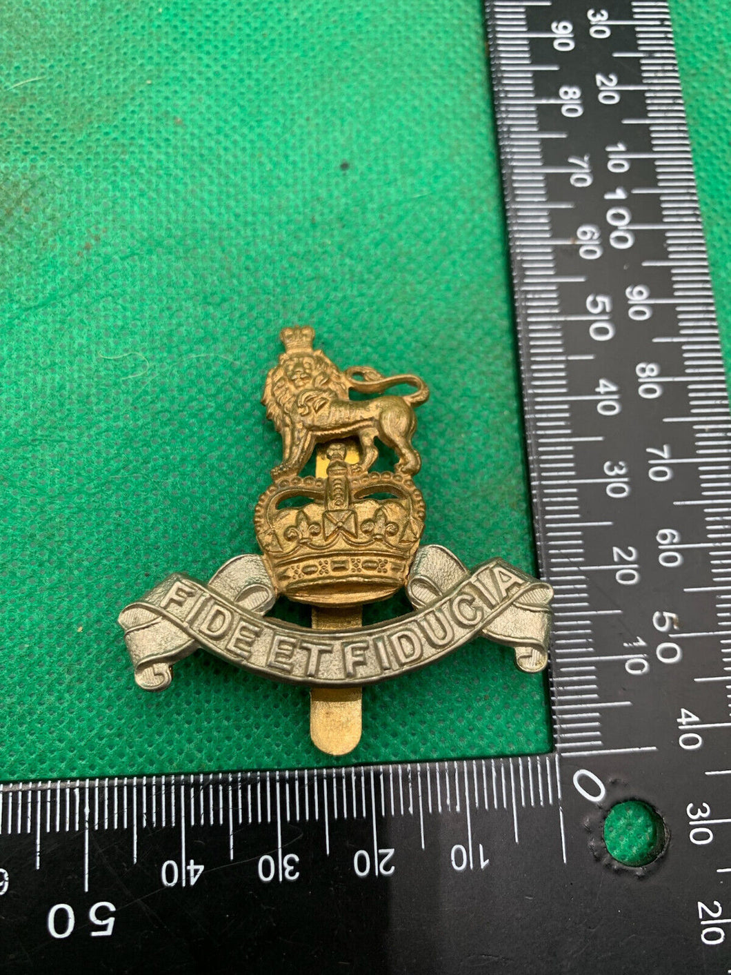 Royal Army Pay Corps RAPC British Army Genuine Cap Badge Queen's Crown