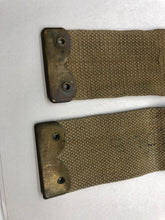 Load image into Gallery viewer, Original WW2 British Army 37 Pattern L Straps Pair - Wartime Dated
