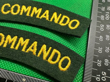 Load image into Gallery viewer, V (5th) Commando British Army Shoulder Titles - WW2 Onwards Pattern
