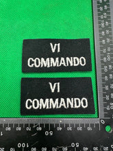 Charger l&#39;image dans la galerie, VI 6th Commando British Army Shoulder Titles - WW2 Onwards Pattern
