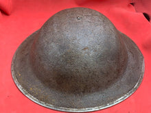 Load image into Gallery viewer, Original WW2 Combat Helmet - British / South African Army Mk2 Brodie Helmet
