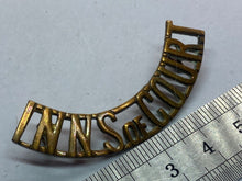 Load image into Gallery viewer, Original British Army WW1 Inns of Court Regiment Shoulder Title
