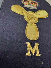 Load image into Gallery viewer, Royal Navy Bullion Trade Badge - Gold on Black - Marine Engineer Mechanic

