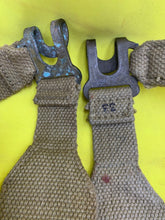 Load image into Gallery viewer, Original WW2 Dated Pair of 37 Pattern British Army L Straps
