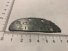 Load image into Gallery viewer, Original WW2 German Army Dog Tag - Marked - ST. KP. GR. E. B. 485

