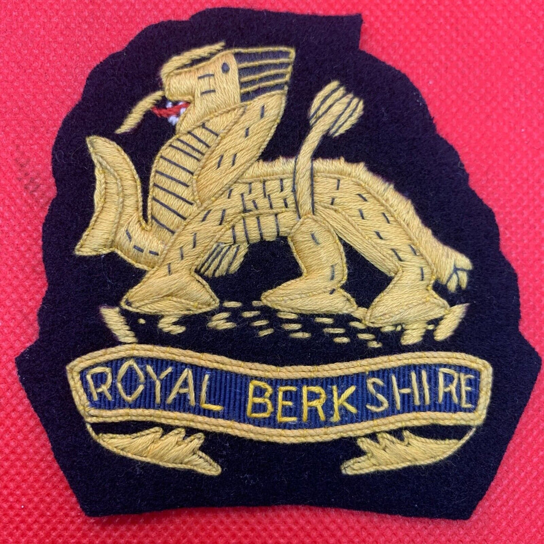 British Army Royal Berkshire Regimental Embroidered Blazer Badge