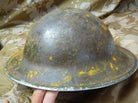 Original WW2 British Style South African Mk2 Army Combat Helmet - The Militaria Shop