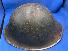 Charger l&#39;image dans la galerie, Original WW2 British Army / Canadian Army Mk3 Turtle Combat Helmet - Div Sign
