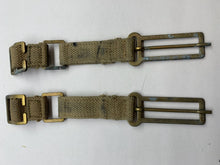 Charger l&#39;image dans la galerie, Original WW2 British Army 37 Pattern Brace Adaptors - 1943 Dated
