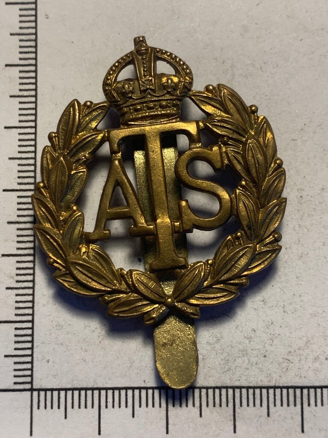 ATS Auxiliary Territorial Service - WW2 British Army Cap Badge