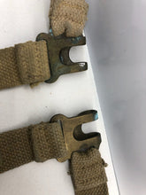 Load image into Gallery viewer, Original WW2 British Army 37 Pattern L Straps Pair - Wartime Dated
