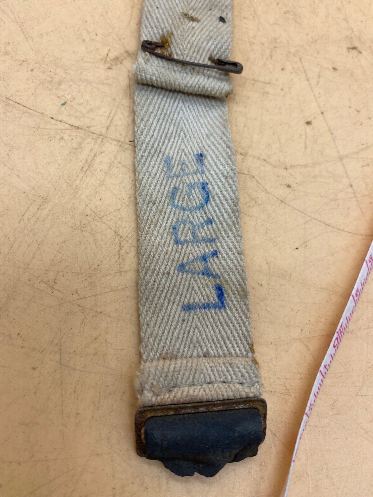 WW2 British Home Front Mask Head Strap. Used Condition but very useful. - The Militaria Shop