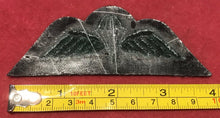 Load image into Gallery viewer, A black backed green British Army paratroopers uniform jump wing badge     B15 - The Militaria Shop
