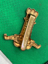 Load image into Gallery viewer, British Army - 11th Hussars Regiment Cap Badge. Maker Marked on the Slider
