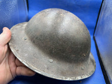 Load image into Gallery viewer, Original WW2 British Army (South African) Mk2 Combat Helmet &amp; Liner Set
