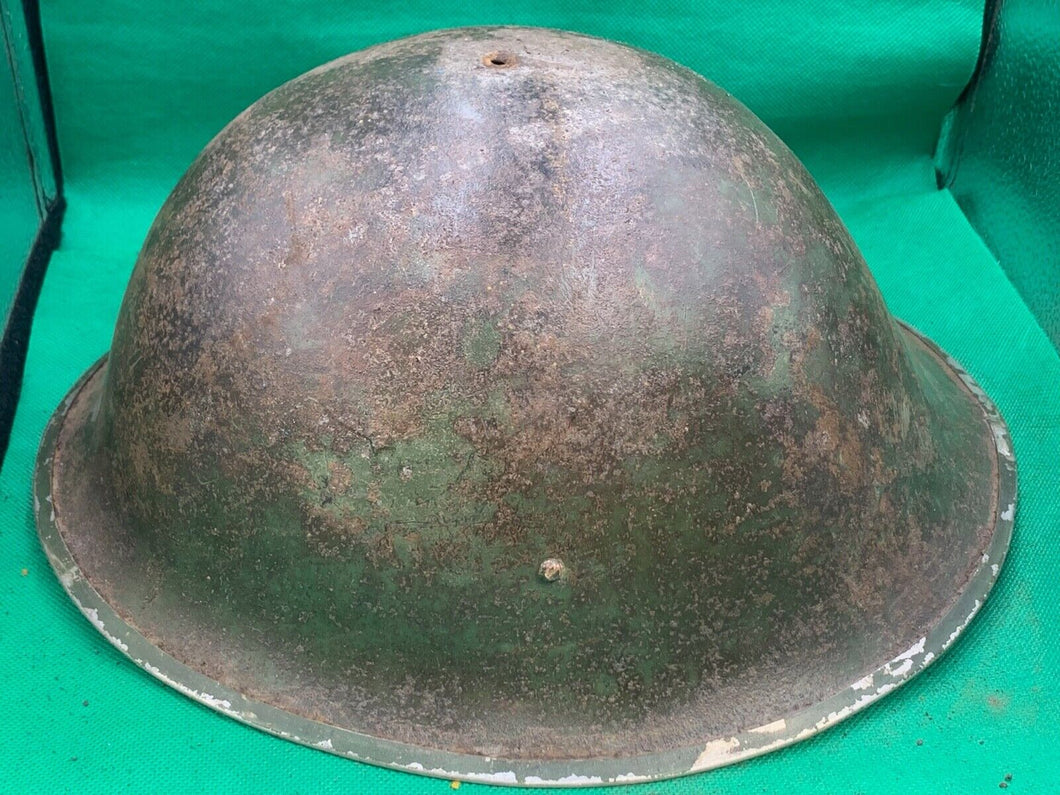 Original WW2 British Army / Canadian Army Mk3 Turtle Combat Helmet