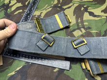 Load image into Gallery viewer, Original British Royal Air Force RAF Blue WW2 37 Pattern Belt - 38&quot; Waist Max
