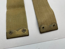 Load image into Gallery viewer, Original WW2 British Army 37 Pattern L Straps Pair - Wartime Dated
