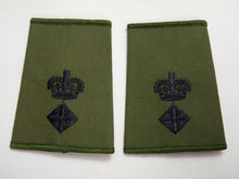 Charger l&#39;image dans la galerie, OD Green Rank Slides / Epaulette Pair Genuine British Army - NEW
