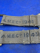 Charger l&#39;image dans la galerie, Original WW2 British Army 37 Pattern Brace Adaptors Pair - 1943 Dated
