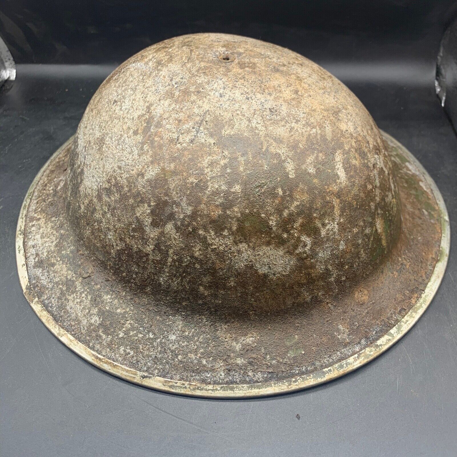 Original WW2 South African Army Mk2 Brodie Helmet - British Style Combat Helmet - The Militaria Shop