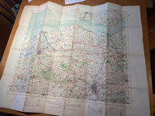 Load image into Gallery viewer, WW1 Era British Army General Staff Map of GHENT in Belgium. Original Map
