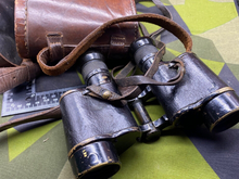 Load image into Gallery viewer, Original WW2 British RAF Royal Air Force AM - Marked Binoculars in AM Case
