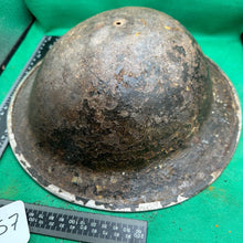 Charger l&#39;image dans la galerie, British Army Mk2 Brodie Helmet - Original WW2 - South African Manufactured
