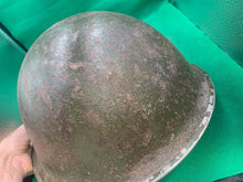 Load image into Gallery viewer, Original WW2 British Army / Canadian Army Mk3 Turtle Combat Helmet
