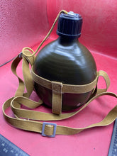 Load image into Gallery viewer, Interesting Vietnam War - NVA Alloy Water Bottle with Canvas Straps. Very Clean.
