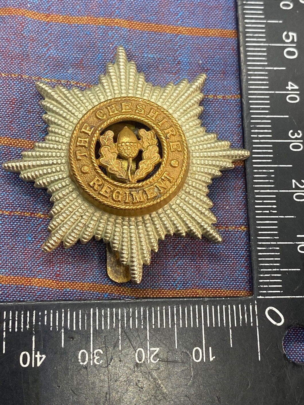 Original British Army Cheshire Regiment Cap Badge