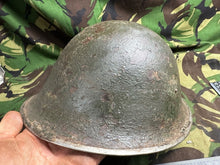 Load image into Gallery viewer, British / Canadian Army Mark 3 Turtle Helmet - Original WW2 Combat Helmet
