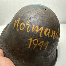 Load image into Gallery viewer, WW2 D-Day Commemorative Helmet - Original Mk3 British / Canadian Turtle Helmet
