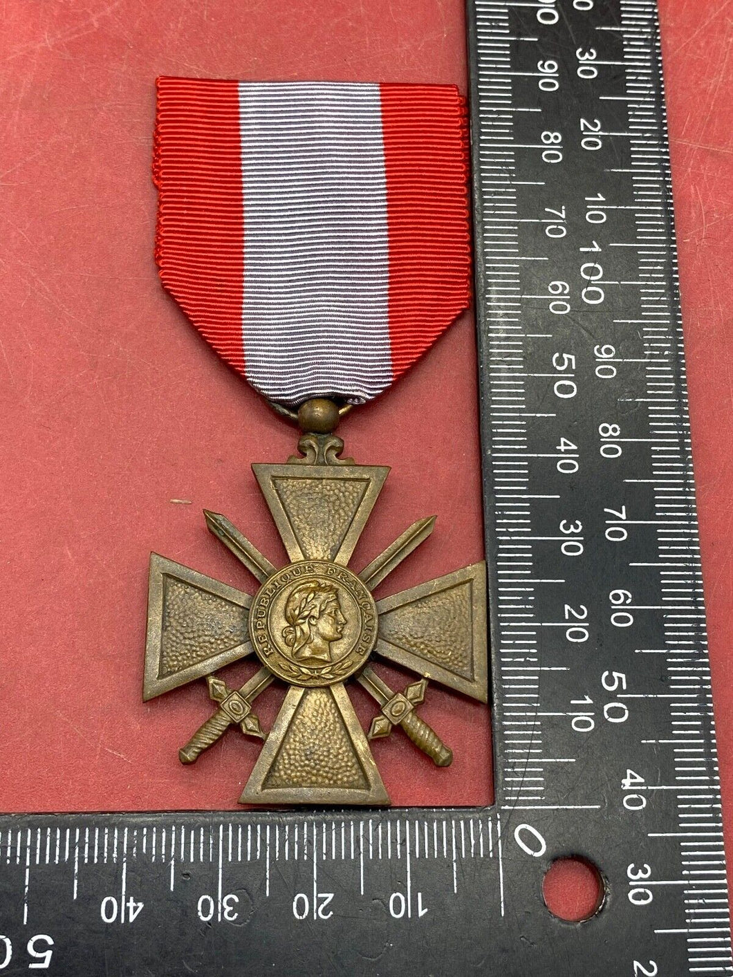 WW2 onwards French War Cross for Foreign Operational Theatres - Croix du Guerre