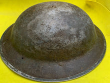 Load image into Gallery viewer, Original WW2 Combat Helmet - British / South African Army Mk2 Brodie Helmet
